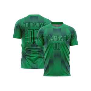 เสื้อฟุตบอลคุณภาพสูง 100% โพลีเอสเตอร์ สำหรับกีฬา พิมพ์ลายดิจิทัล ระบายอากาศได้ดี พร้อมสกรีนโลโก้และชื่อทีมตามสั่ง - Product Image 5
