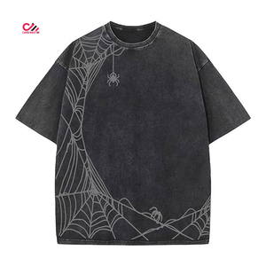 เสื้อยืดลายฟอกสีแบบแอซิดวอชสำหรับผู้ชาย เสื้อยืดโอเวอร์ไซส์แบบสั่งทำ เสื้อยืดลายฟอกสีแบบแอซิดวอชสำหรับผู้ชาย เสื้อยืดวินเทจแบบสั่งทำ และเสื้อยืดแฟชั่นที่ปรับแต่งได้ - Product Image 3