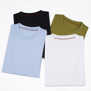 Camiseta de Hombre de Alta Gama, Manga Corta, Jersey 180, 65% Algodón Mercerizado, 30% Modal, 5% Seda de Morera, Efecto Refrescante, Primavera Verano - Product Image 3
