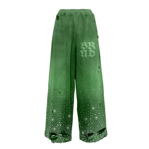 Can Be Customized Street Wear High Quality Clothing Jogging Flare Pant Printing <b>Tech</b> Fleece Tracksuit Set - Product Image 6