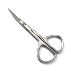 Precision Half Grey Coated Nail Manicure Scissors Stainless Steel Blade Straight Design Right Handed Perfect Manicure Scissors - Product Image 3