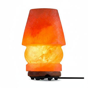Lampe de table artisanale en sel rose de l'Himalaya, sculptée, écologique, naturelle, pour la maison et le bureau - Product Image 2