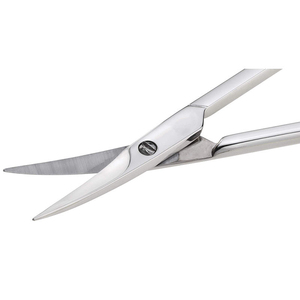 Ciseaux à cuticules professionnels, ciseaux de beauté avec pointe incurvée extra fine en acier inoxydable, pour la coupe des ongles russes et la manucure - Product Image 1