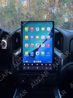 Autoradio Android 14 AuCar 17,2'' avec écran Tesla, GPS et navigation pour Chevrolet Silverado GMC Sierra 2019-2025 avec boutons LED
