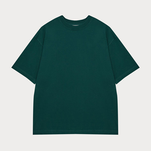 Vêtements pour hommes, t-shirt pour hommes en French Terry 100% coton, manches courtes, épaules tombantes, coupe ample, respirant - Product Image 1