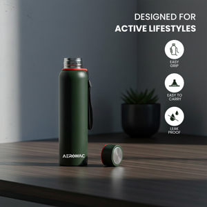 Cantimplora portátil de acero inoxidable con tecnología de aislamiento térmico para montañismo, ciclismo, trabajo y uso diario. - Product Image 4