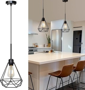 Retro Pendant <b>Lamp</b> Classic <b>Industrial</b> Hanging Ceiling Light with Metal <b>Shade</b> for Restaurant Cafe Kitchen Dining Room Home - Product Image 1