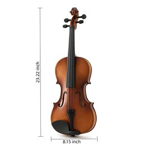 Set Violino Professionale 4/4 per Studenti, Durevole e Leggero, con Suono Ricco e Stabile, Finitura Liscia, Accessori Completi - Product Image 4