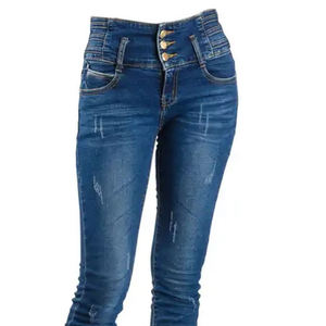 กางเกงยีนส์ทรงตรงสไตล์ใหม่ ใส่สบายสำหรับผู้หญิง น้ำหนักเบา เหมาะสำหรับใส่ลำลอง สตรีทแวร์ กางเกงยีนส์เดนิม - Product Image 5