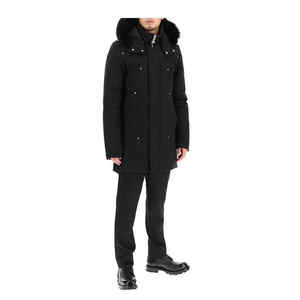 Chaqueta Acolchada de Algodón para Hombre, Cálida para Otoño, con Capucha, Cierre de Cremallera Resistente al Viento, Diseño con Estampado Animal - Product Image 2