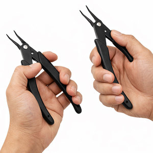 Bent Chain Nose Pliers Jewelry Making <b>Tool</b> <b>Precision</b> Tip for Wire Work DIY Craft Supplies - Product Image 3