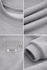 Best Quality Women Oversized Crew Neck <b>Sweatshirt</b> Custom Text Print Casual Fleece Pullover Winter Wear For Streetwear - Product Image 6