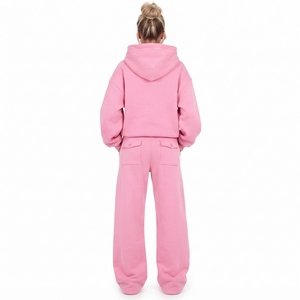 Rhinestone Printed <b>Women</b> Oversized Zipper Hoodie Baggy <b>Sweat</b> <b>Pants</b> Heavyweight Cotton Fleece Hooded Tracksuit Streetwear <b>Women's</b> - Product Image 4