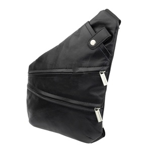 Nuevo diseño, precio razonable, bolsos de pecho de cuero genuino para hombre, bolsos de hombro de moda para viaje, bandoleras, bolsos de pecho de cuero totalmente personalizables. - Product Image 6