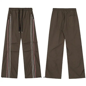 <b>Men's</b> Heavyweight Quick Dry Street Style Acid Wash <b>Elastic</b> <b>Waist</b> Drawstring Sporty <b>Trousers</b> - Product Image 5