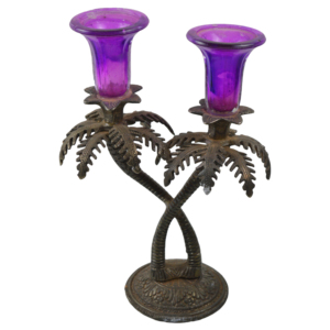 Set of 2 Silver Pillar <b>Holder</b> Best Sellers Candle <b>Stand</b> Factory Quality Metal <b>Glass</b> Combo Table T Light <b>Holder</b> Christmas Decor - Product Image 6