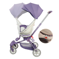 Poussette de luxe bidirectionnelle à 360 rotation chariot voyage pas cher nouveau-né landau poussette avec cadre en plastique pour nouveau bébé