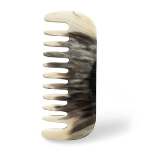 Peine de Cuerno de Búfalo Elegante, el Mejor Regalo de Navidad, Artesanía Natural 100% Cuerno, para Mujer, Cuerno de Búfalo Negro, Tamaño Personalizado - Product Image 1