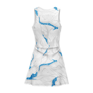 Robe de tennis et de golf pour femmes, sans manches, col rond, respirante, entièrement personnalisable, imprimée numériquement - Product Image 3