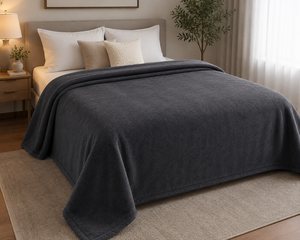 Manta de Lana 100% Tejida de Alta Calidad, Nueva, Gruesa, Cálida, Resistente al Frío, de Color Sólido, Moderna, Personalizable, Ignífuga, para las Cuatro Estaciones - Product Image 1