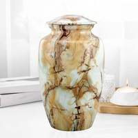 Vases funéraires métalliques en gros pour cendres de crémation, services commémoratifs, maisons funéraires et personnalisation disponible à bon prix