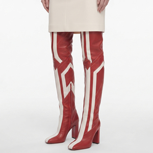 Bottes cuissardes en cuir pour femmes, design personnalisé, vente en gros, cuir de qualité supérieure - Product Image 6