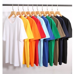 เสื้อยืดผู้ชายไซส์ใหญ่ ผลิตจากโรงงานในบังคลาเทศ ผ้าคอตตอนหวีอย่างดี คอกลม แขนสั้น สไตล์ลำลอง รับสกรีนโลโก้ เสื้อเปล่าแนวสตรีทแวร์ - Product Image 1