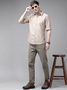 เสื้อเชิ้ตแขนยาวลายสก็อตคุณภาพพรีเมียม เสื้อเชิ้ตเดรสเรียบง่ายสำหรับผู้ชาย ผ้าฝ้าย 100% - Product Image 1