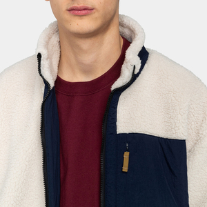 Warm Winter Full Zip Soft <b>Sherpa</b> Wool <b>Jacket</b> Outdoor Fashion Coat <b>Men's</b> Custom Design <b>Sherpa</b> Stand Collar Zipper Casual <b>Jackets</b> - Product Image 6