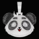 Iced Out Panda Pendant 925 Silver VVS Moissanite Pendant Hip Hop Pendant Rapper Bling Pendant For Men's Pass Diamond Tester - Product Image 3