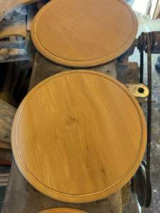 Assiette à steak et à pizza en bois écologique |   Assiette ronde en bois de qualité alimentaire - Product Image 2