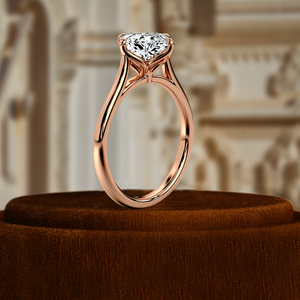Bague de fiançailles solitaire en diamant de laboratoire taille princesse 1,5 carat certifié IGI, or jaune 14 carats, style minimaliste pour mariage - Product Image 1