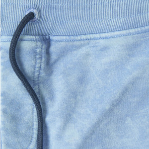 Short en coton tricoté personnalisé pour homme, effet délavé, respirant, style streetwear, avec strass et taille élastique - Product Image 3