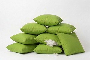 Housse de coussin minimaliste en coton vert uni de qualité supérieure, douce, écologique, lavable, pour hôtel, décoration de la maison, coussin de canapé moderne - Product Image 4