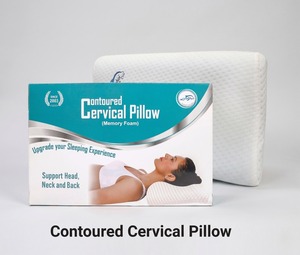 Almohada Cervical Ergonómica de Espuma Viscoelástica para Aliviar el Dolor de Cuello y Alinear la Columna Vertebral, Soporte Ortopédico Transpirable para Dormir - Product Image 2