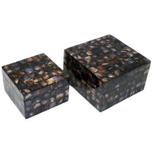 กล่องไม้ถูพื้นทำจากเขาสินค้าหัตถกรรมอินเดียกล่องไม้ถูพื้นไม่ซ้ำใครกล่องใส่เครื่องประดับสร้อยคอพร้อมกล่องตกแต่ง - Product Image 2