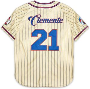 Camiseta Deportiva de Béisbol para Hombre, Estilo Hip Hop, Manga Corta, Clásica de Puerto Rico, Criollos Caguas 21 Clemente - Product Image 3