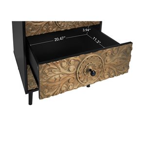 Mobile Americano con 3 Cassetti per Camera da Letto, Soggiorno e Studio, Visibilità e Leggibilità Migliorate - Product Image 6