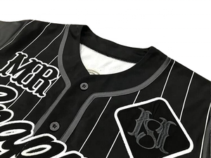 Maillot de baseball camouflage à boutons, chemise de sport à manches courtes, tenue d'équipe, vêtement décontracté, maillot de baseball personnalisé pour homme, sublimation - Product Image 3