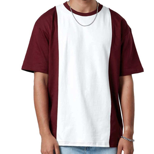 Camiseta personalizada de hombre, estilo urbano, oversize, 100% algodón grueso, hombros caídos, corte holgado, estampada, para hombre, camiseta oversize. - Product Image 1