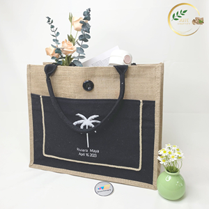 Sac à main en jute robuste et durable pour les courses - Product Image 2