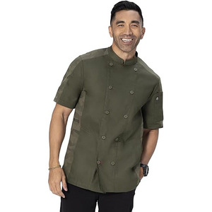 Unisex Kitchen Hotel <b>Chef</b> Uniform Short Sleeve Breathable Durable Quick Dry <b>Chef</b> Uniform for Sale - Product Image 2