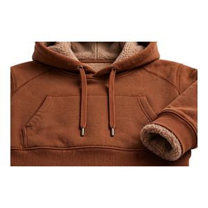 Sudadera con Capucha para Mujer, Color Marrón Óxido, Forro Polar, Manga Larga, Estilo Casual, con Bolsillo Tipo Canguro - Product Image 6