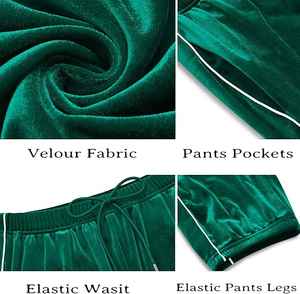 LOW MOQ Custom High Quality <b>Velour</b> <b>Tracksuit</b> <b>Men</b> Sportswear Velvet Suit Fleece Luxury <b>Velour</b> <b>Tracksuits</b> for <b>Men</b> Breathable - Product Image 5