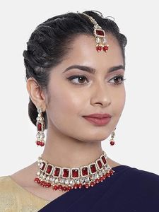 Gold Plated Alloy <b>Necklace</b> and Earring Set Flower Pattern Classic Wedding Jewelry Women's Fashion Jewelry Sets - Product Image 2