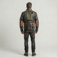 Veste en cuir véritable pour homme 2024-25, col montant, imperméable, coupe-vent, personnalisable OEM, respirante, réversible, pour l'hiver