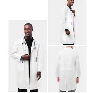 Uniformes Médicos de Tela Tejida Blanca Ecológica para Doctores y Enfermeras, Uso Hospitalario, Logotipo Personalizado, Unisex, Pakistán, 0% de Aranceles - Product Image 3