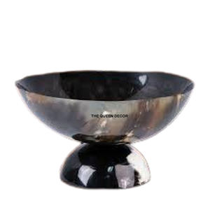 Mesa de Comedor Exclusiva con Tazón de Cuerno Color Crema, Tazón de Servir de Forma Irregular, Vajilla para Restaurantes y Cocina - Product Image 5