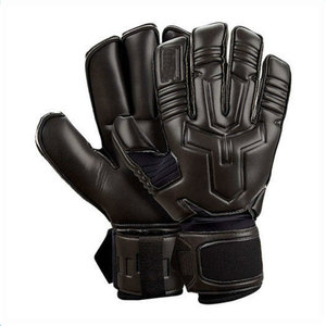 Gants de gardien de but de football Econex Sports, doigts entièrement couverts, bleu orange, cuir PU, silicone antidérapant, respirant, fermeture à boucle et crochets - Product Image 4