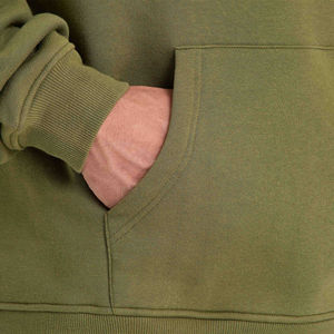 Sweat à capuche surdimensionné en jersey 100 % coton, personnalisé avec logo, pour l'hiver 2026, 350/380/400/500 GSM, teinture Flee Dyed, basiques pour hommes, fabriqué au Pakistan - Product Image 5